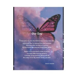 Our Day / Rolled Poster — Inspirational Starry Poem Wall Art
