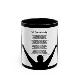 Copy of  Praise 9 / Black Mug - Unique Gift for Healthcare Workers, Valentine's Day, Coffee Lovers, Motivational, Cute Office Decor