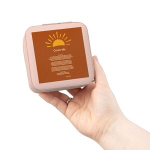 Cover Me / Compact Jewelry Travel Case — Sunset Silhouette Design, Portable Ring & Earring Organizer