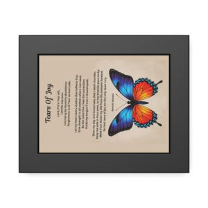 Copy of Butterfly Inspirational Wall Art Frame, Framed Paper Posters, Home Decor, Motivational Gift, Modern Artwork, Spiritual Affirmation