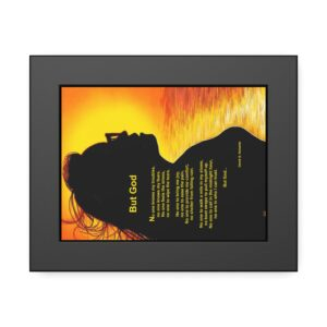 But God Inspirational Wall Art Frame, Framed Paper Posters, Home Decor, Motivational Gift, Modern Artwork, Spiritual Affirmation