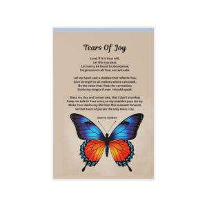 Tears Of Joy Inspirational Wall Decal – Beautiful Sunset Silhouette with Quote, Uplifting Home Decor, Affirmation Art, Faith-Based Decor, [...]