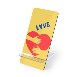 Love is Medicine /  Mobile Display Stand for Smartphones, Desk Organizer, Gift for Him/Her, Office Decor, Love-themed Accessories