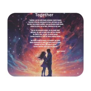 Praise 8 /  Mouse Pad, Cute Desk Accessory, Gamer Gift, Office Decor, Valentine's Day Present, Bright and Fun Design