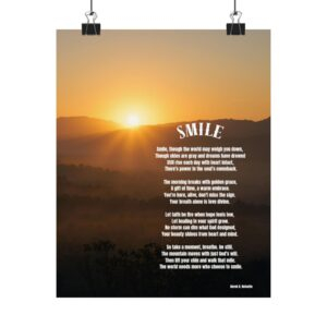 Smile / Inspirational Matte Poster