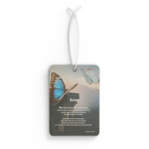 Sure Inspirational Car Air Freshener, Motivational Auto Accessory, Spiritual Gift, Home Fragrance, Faith-Based Car Decor