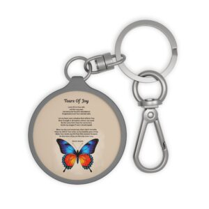 Tears of joy Personalized Keyring Tag, Custom Keychain, Gift for Car Enthusiasts, Monogrammed Key Holder, Perfect for Anniversaries and Birthdays