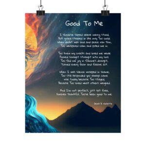 Praise 6 /  Inspirational Matte Poster, Motivational Wall Art, Home Decor, Faith Decor, Uplifting Quote, Gift for Spiritual Journey