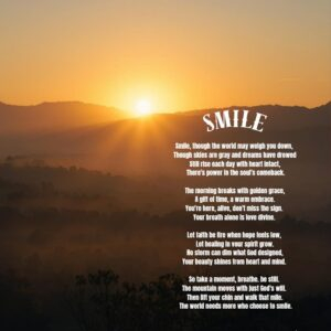Smile / Inspirational Minky Blanket